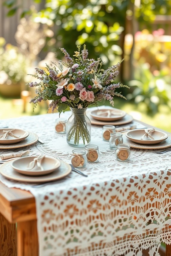 vintage lace baby shower