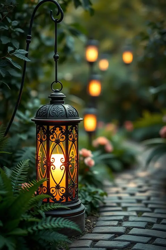 vintage lanterns with leds