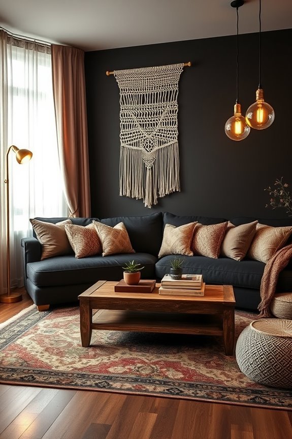 vintage lighting enhances ambiance