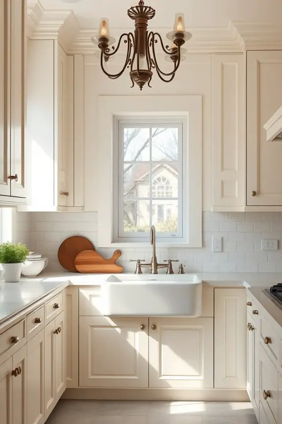 vintage lighting enhances kitchens
