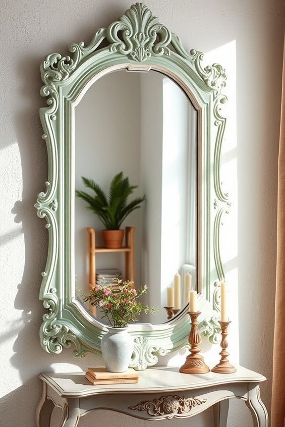 vintage mirror frame restoration