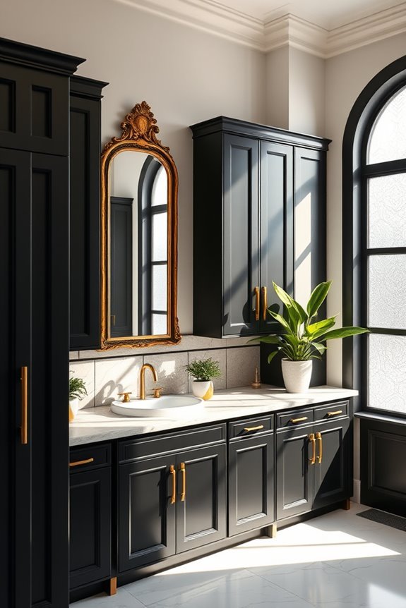 vintage mirrors enhance sophistication