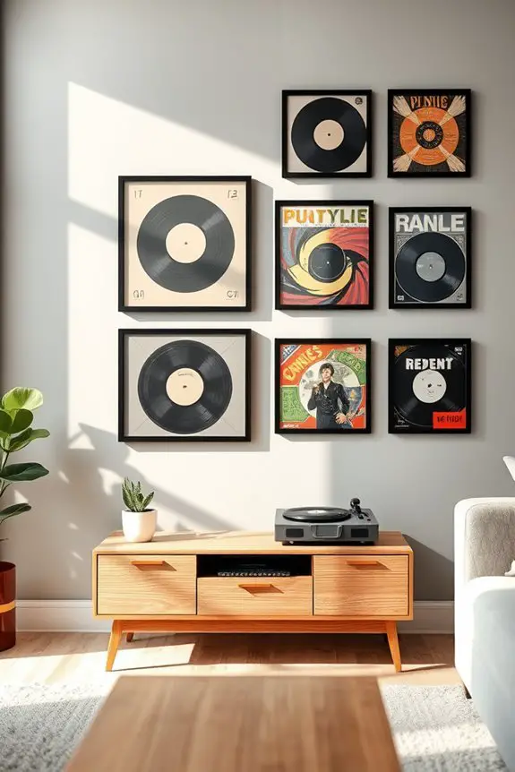 vintage music art display