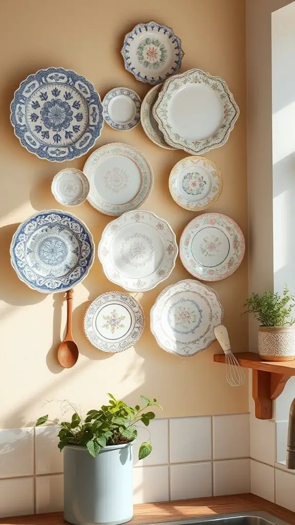 vintage plate display tips