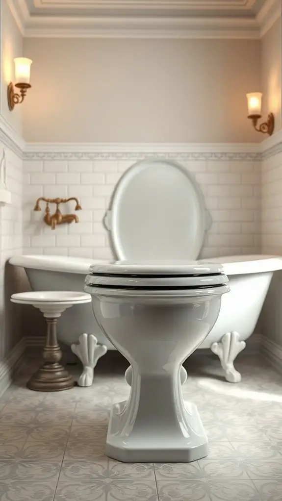 vintage porcelain toilet benefits