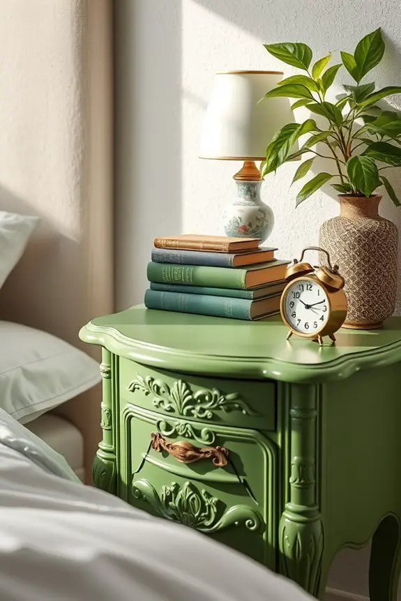 vintage prints with greenery