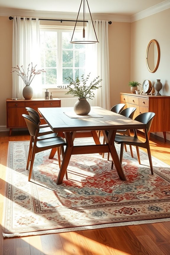 vintage rugs add warmth