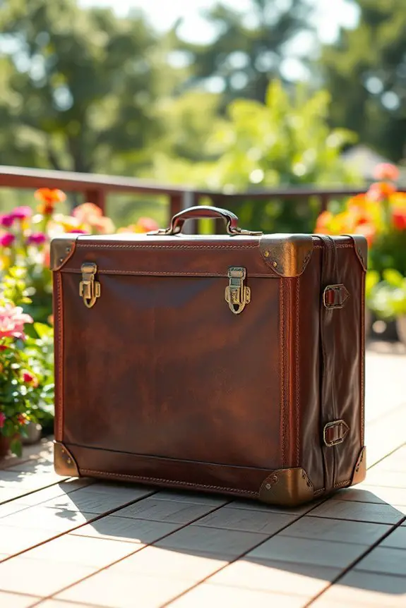 vintage suitcase ac cover