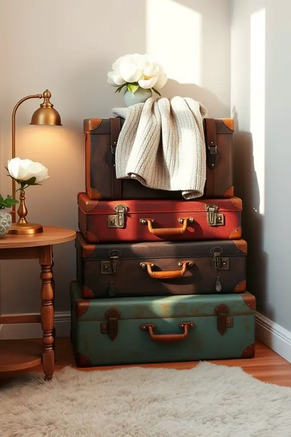 vintage suitcase decor ideas