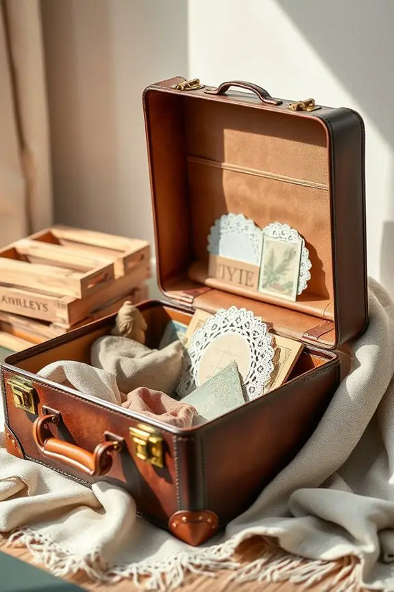 vintage suitcase decor storage