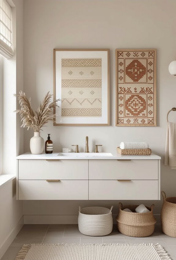 vintage tapestries add warmth