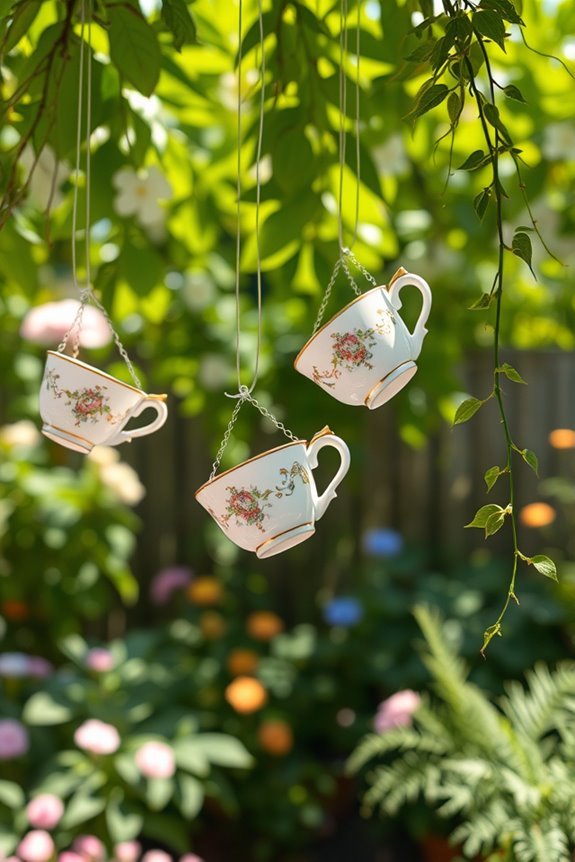 vintage tea cup decor