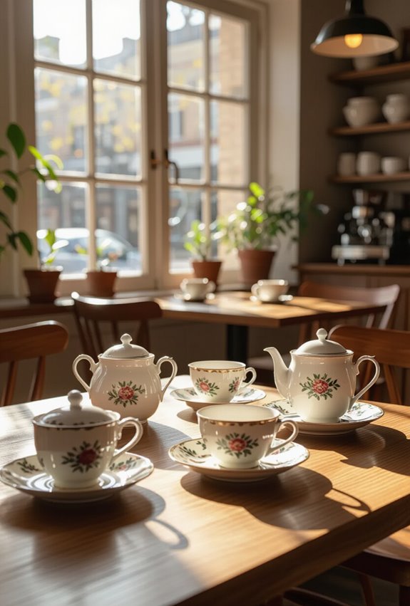 vintage tea set elegance