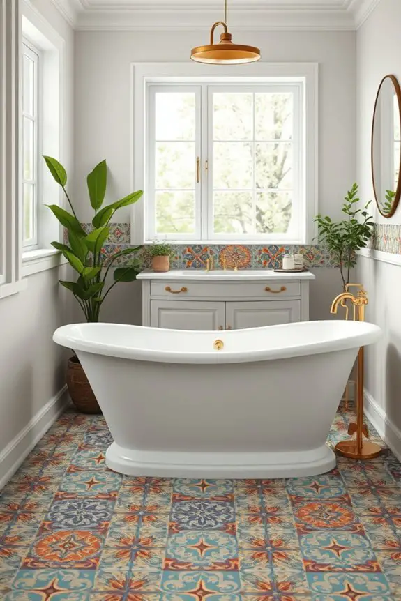 vintage tile bathroom charm
