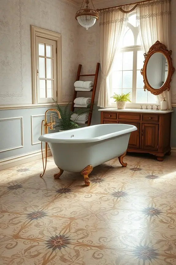 vintage tiles enhance bathrooms