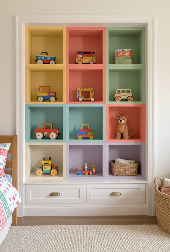 vintage toy wall art