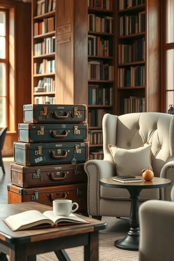 vintage travel inspired decor