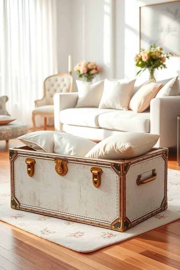 vintage trunks for storage