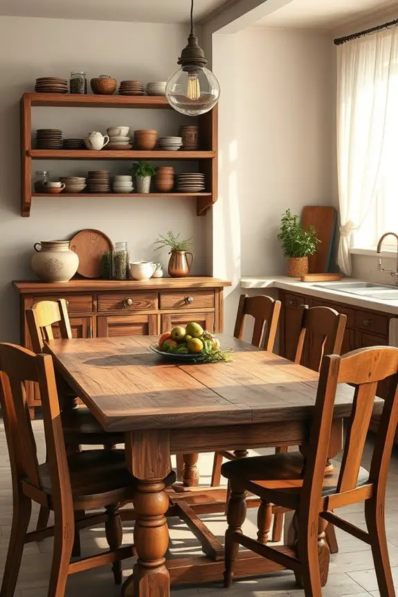 vintage wooden kitchen charm