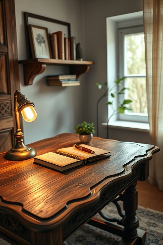 vintage workspace design elements