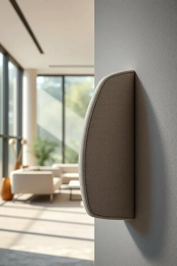 wall mounted bass sound absorption