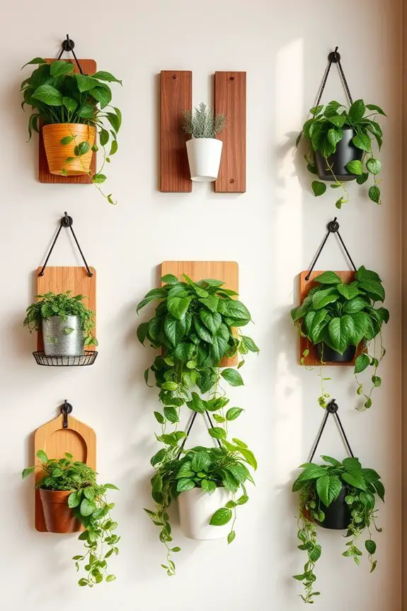 wall mounted coffee plant holders
