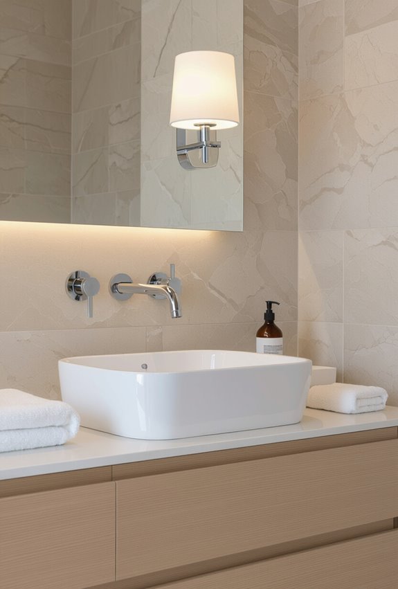 wall mounted faucets for minimalism