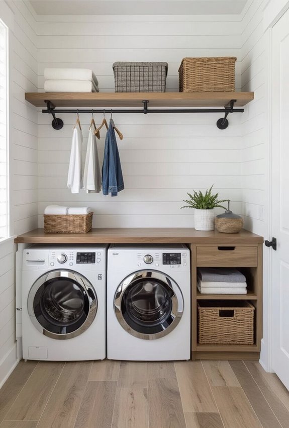 wall mounted fold down drying rack