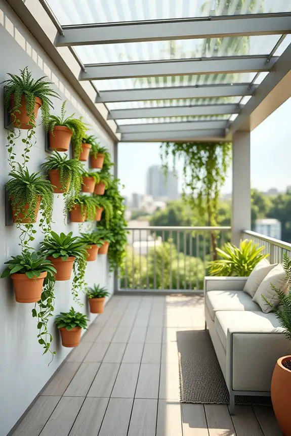 wall mounted planter arrangements