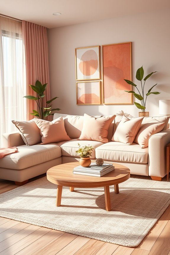 warm accents create coziness