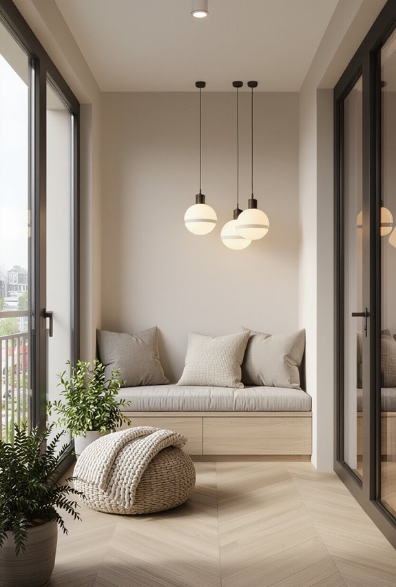 warm amber pendant lighting