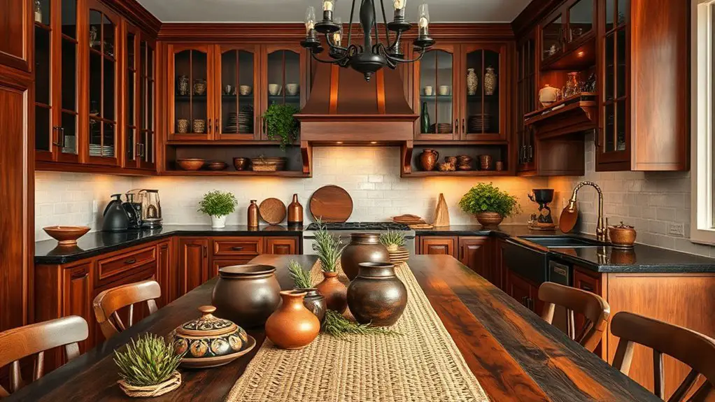 warm and sophisticated kitchen