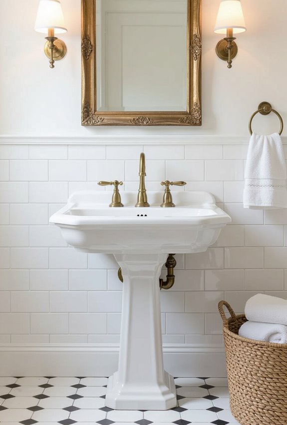 warm antique brass details