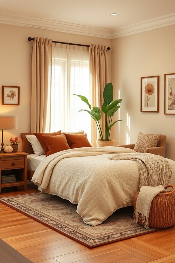 warm beige and brown decor