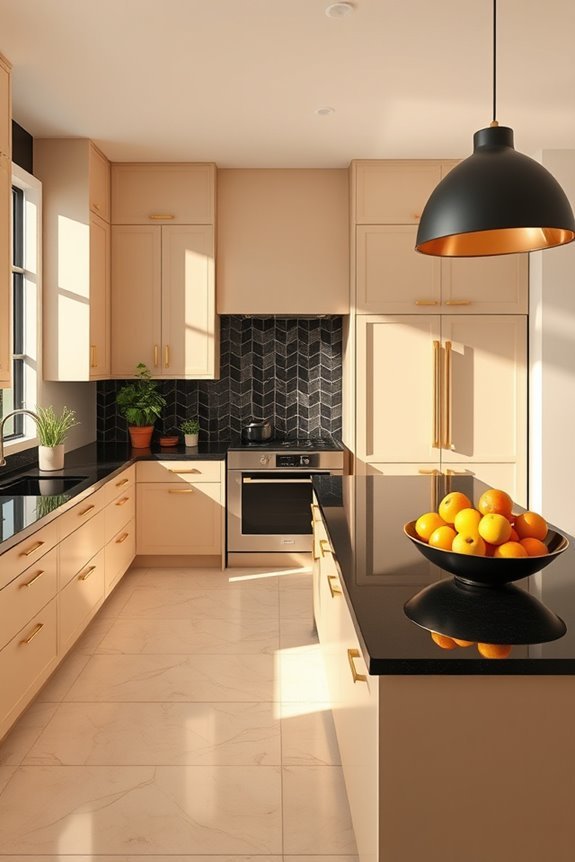 warm beige kitchen elegance