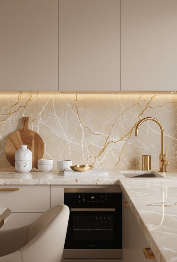 warm beige marble elegance