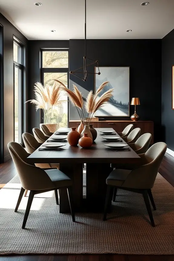 warm black earthy elegance