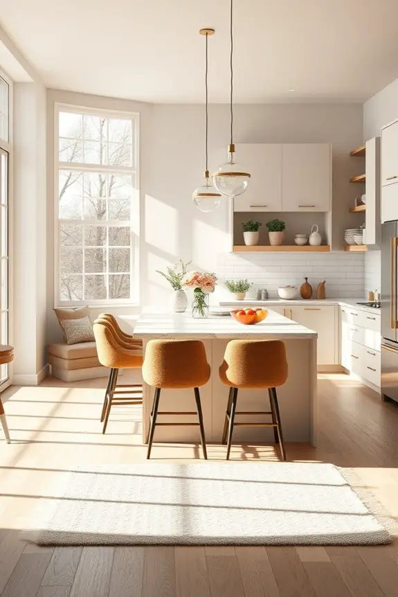 warm colors and textures