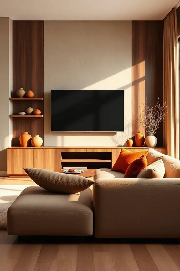 warm earthy tones decor