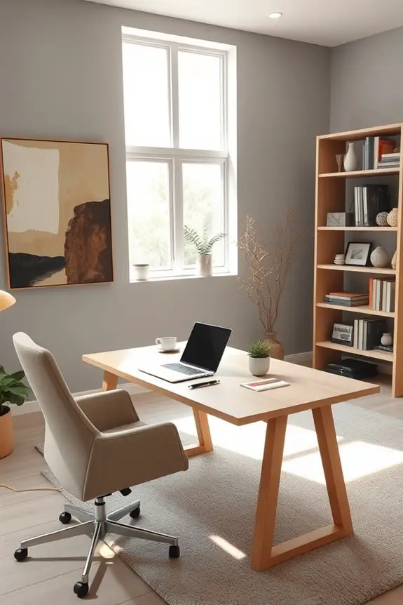 warm gray workspace transformation