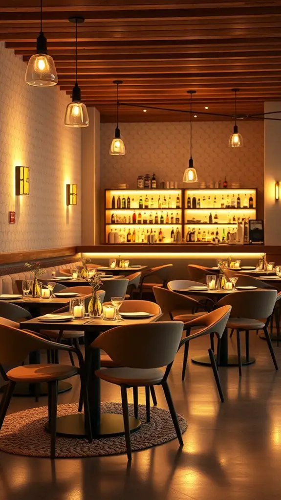 warm inviting ambient lighting