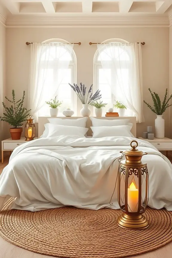 warm inviting bedside lanterns