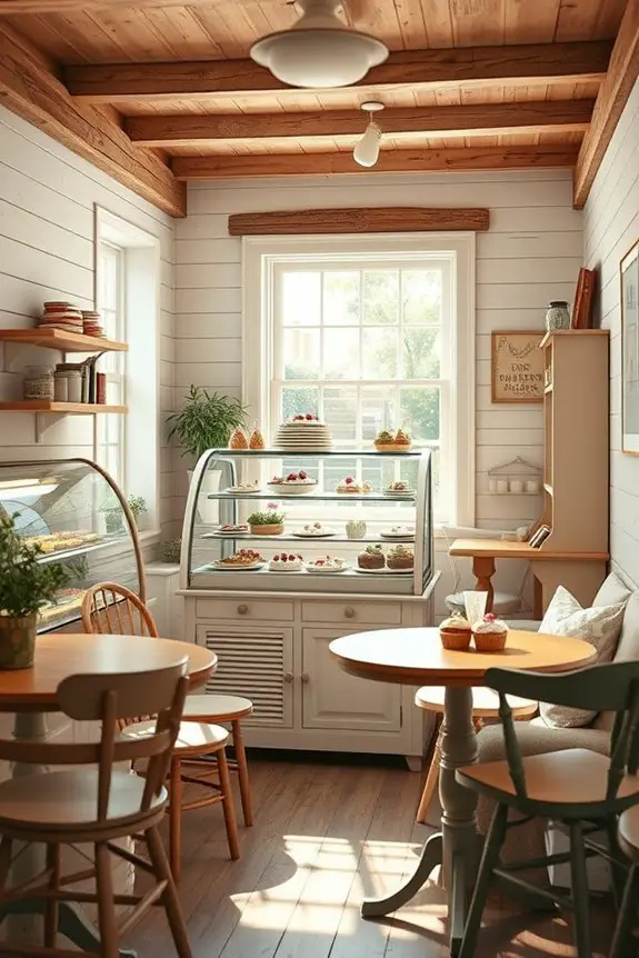 warm inviting dessert atmosphere