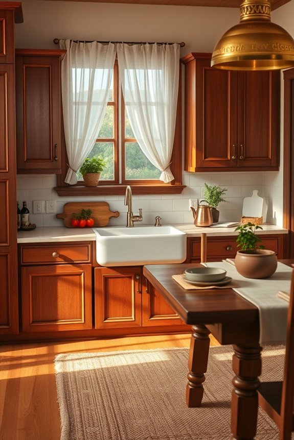 warm inviting kitchen colors