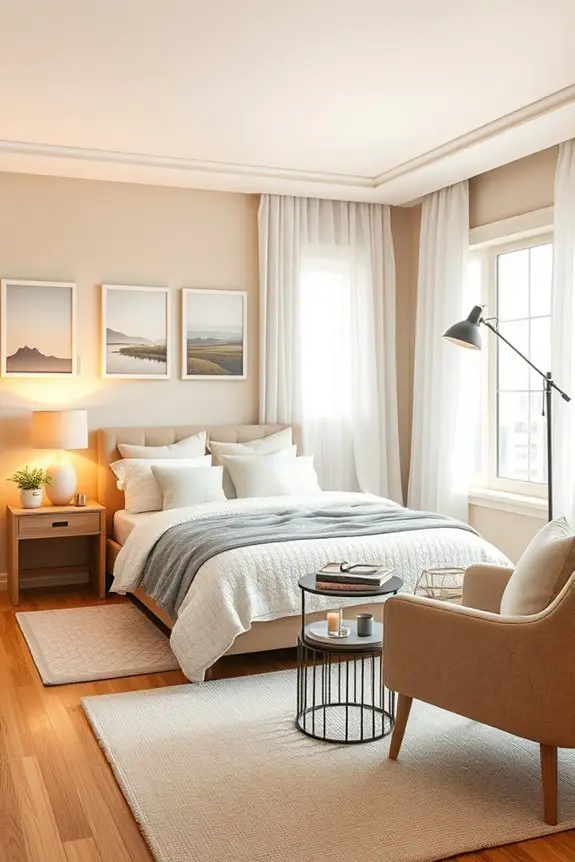 warm inviting layered lighting