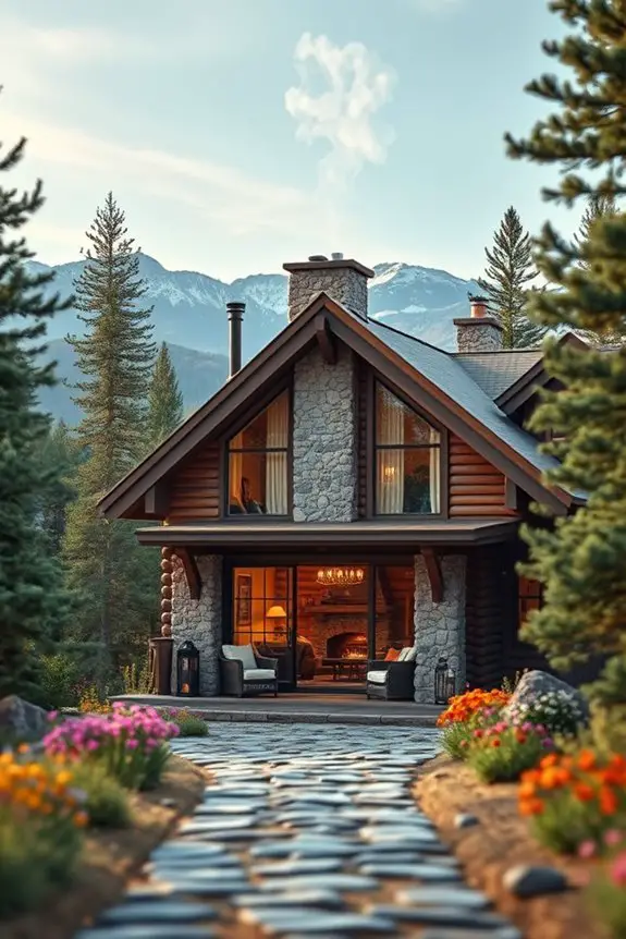 warm inviting mountain retreat