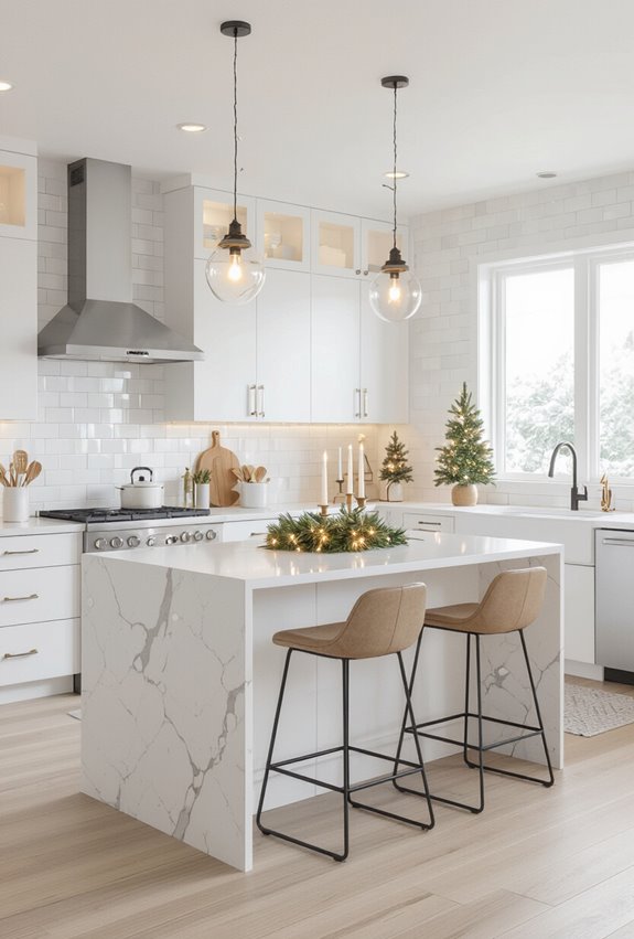 warm layered festive lighting