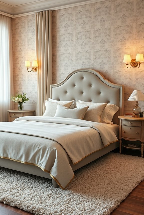 warm lighting bedroom sconces