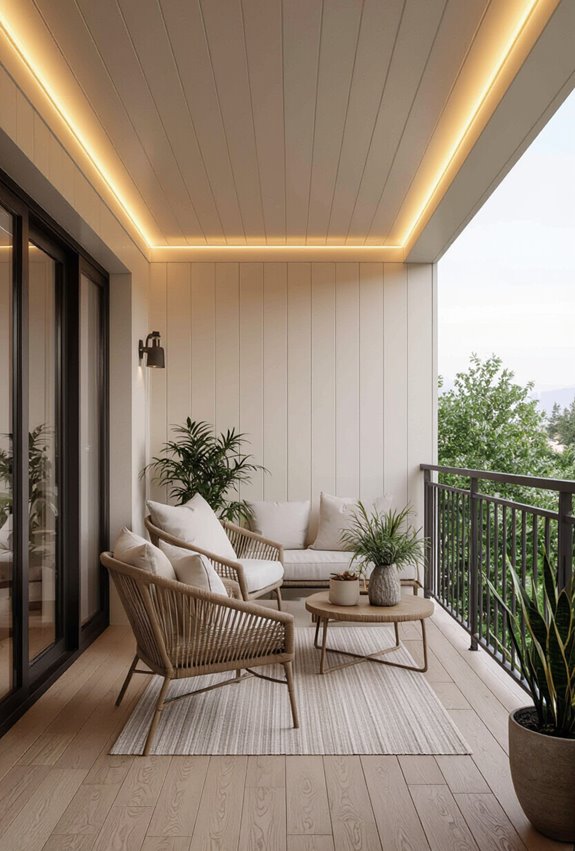 warm matte stained wood ceiling