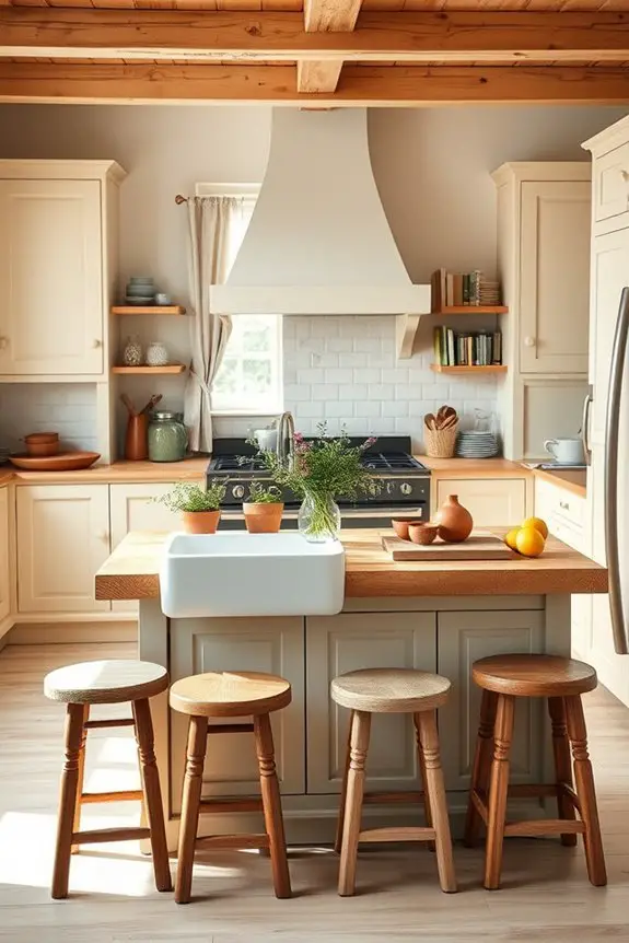 warm neutrals and accents